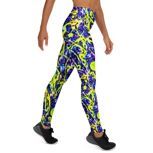 Psychedelic Orchard on a Yoga Leggings