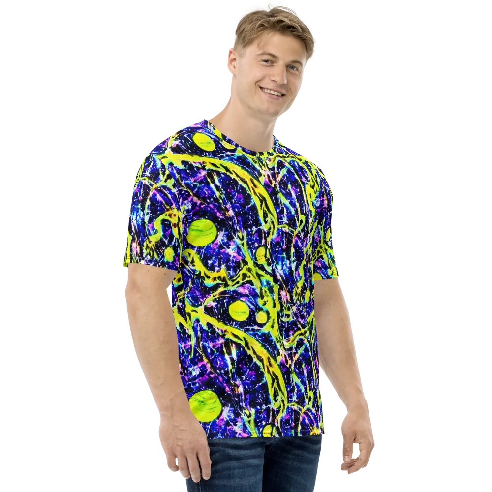 Psychedelic Orchard on Men's Crew Neck T-Shirt — Right