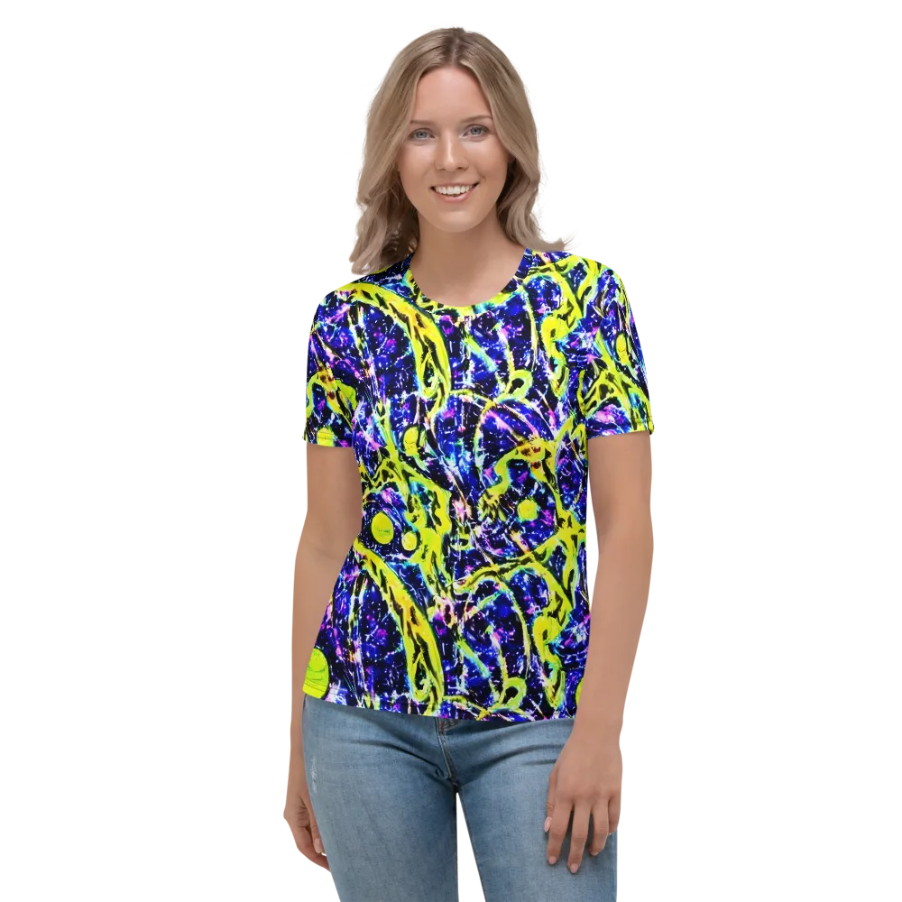 Psychedelic Orchard on Women's Crew Neck T-Shirt — Front