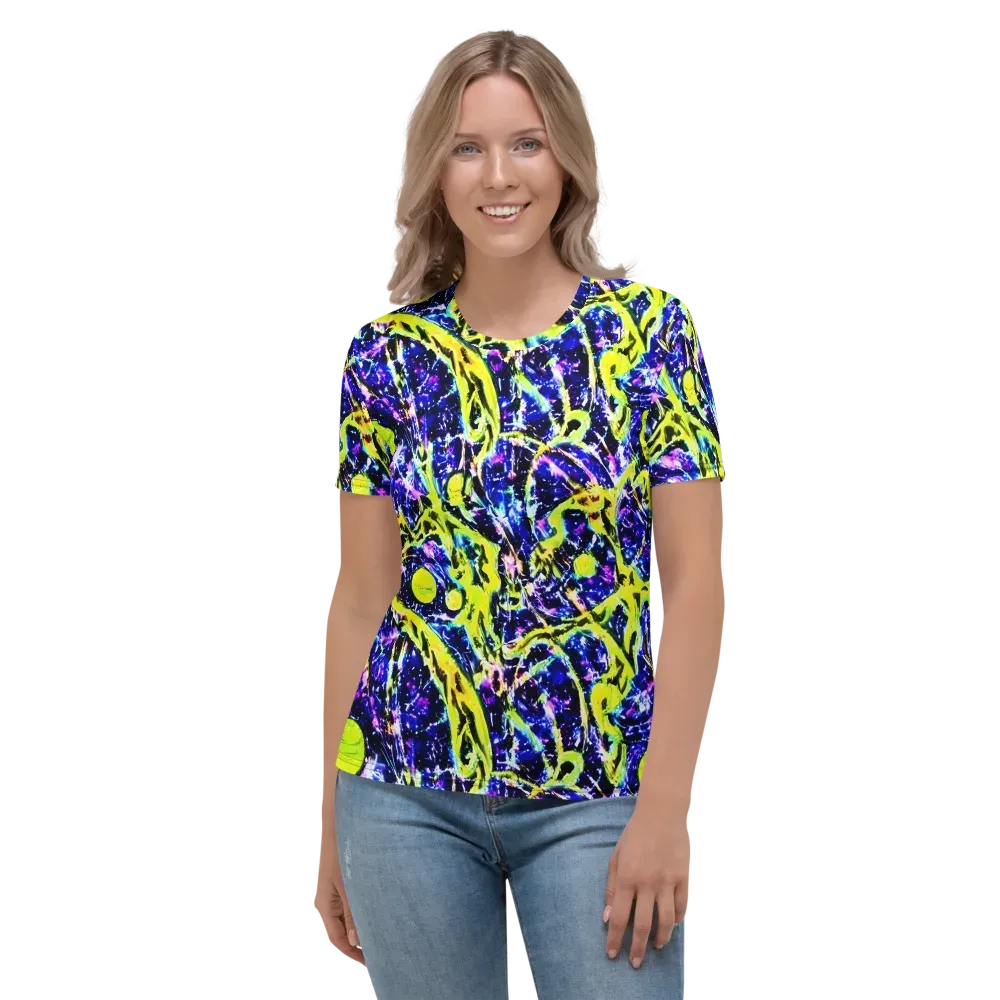 Psychedelic Orchard on Women's Crew Neck T-Shirt — Front