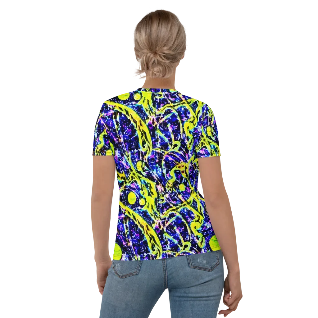 Psychedelic Orchard on Women's Crew Neck T-Shirt — Back