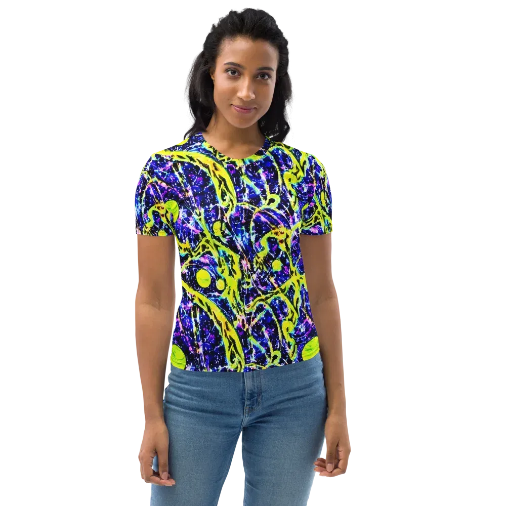 Psychedelic Orchard on Women's Crew Neck T-Shirt — Front