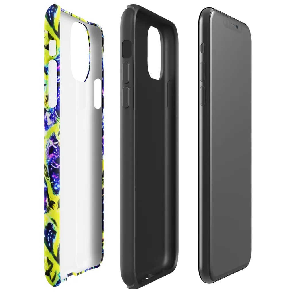 Psychedelic Orchard on Tough Case for iPhone® — Right