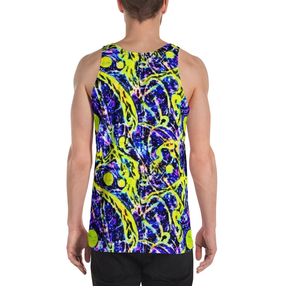 Psychedelic Orchard on Men's Tank Top — Back