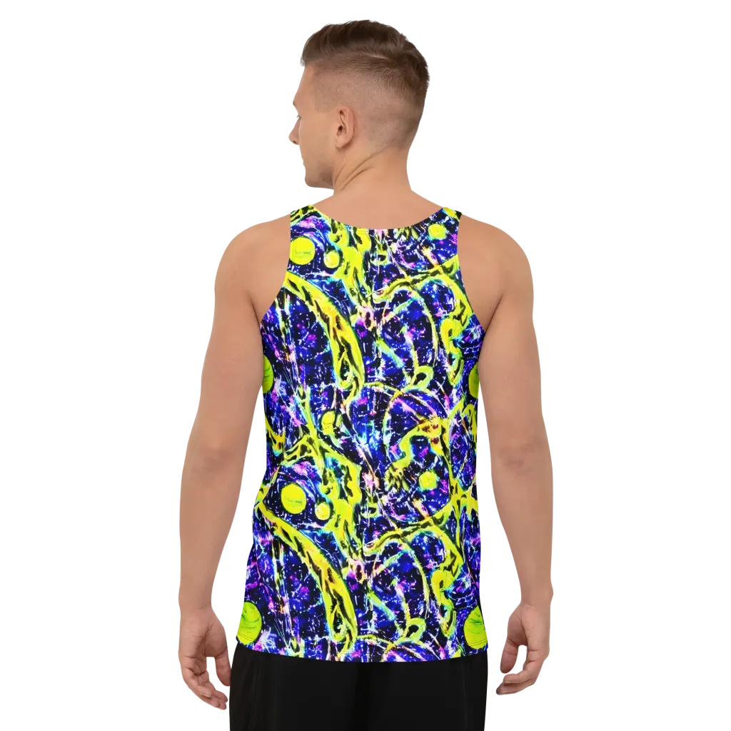 Psychedelic Orchard on Men's Tank Top — Back