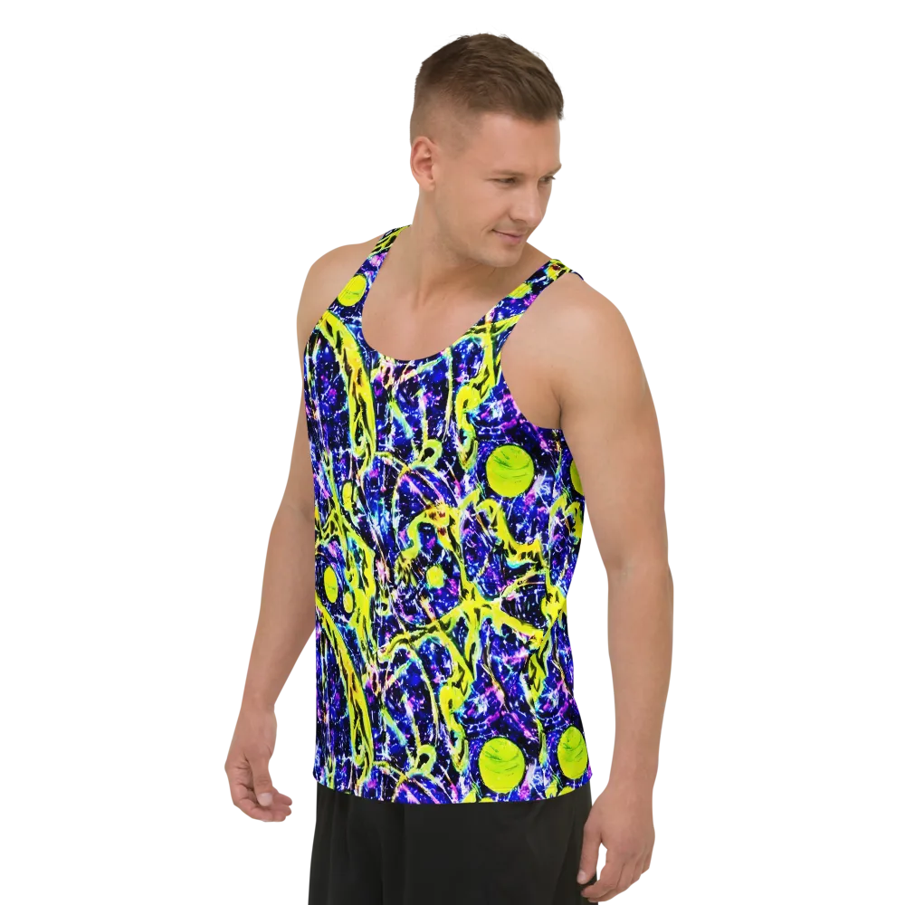 Psychedelic Orchard on Men's Tank Top — Left Front
