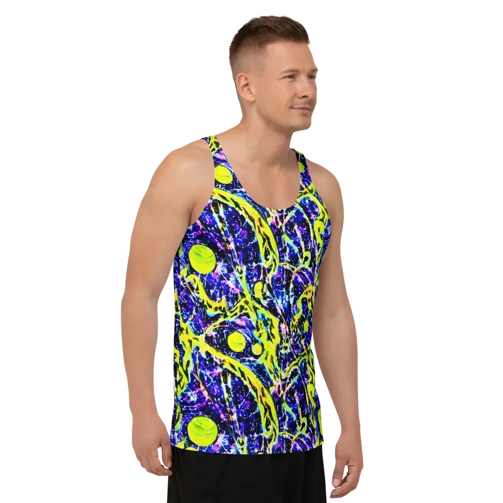 Psychedelic Orchard on Men's Tank Top — Right Front