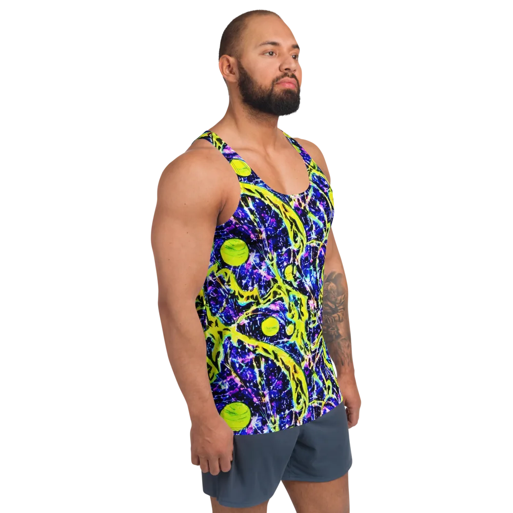 Psychedelic Orchard on Men's Tank Top — Right Front