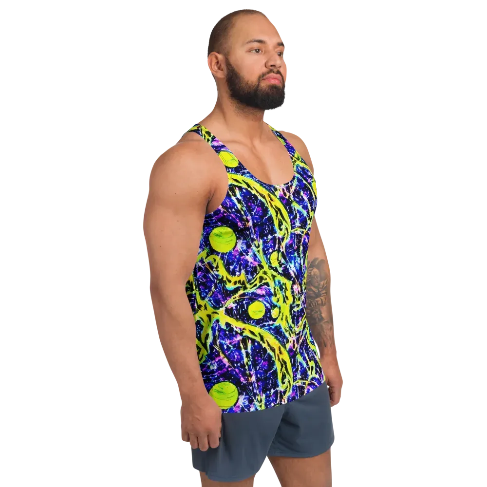 Psychedelic Orchard on Men's Tank Top — Right Front