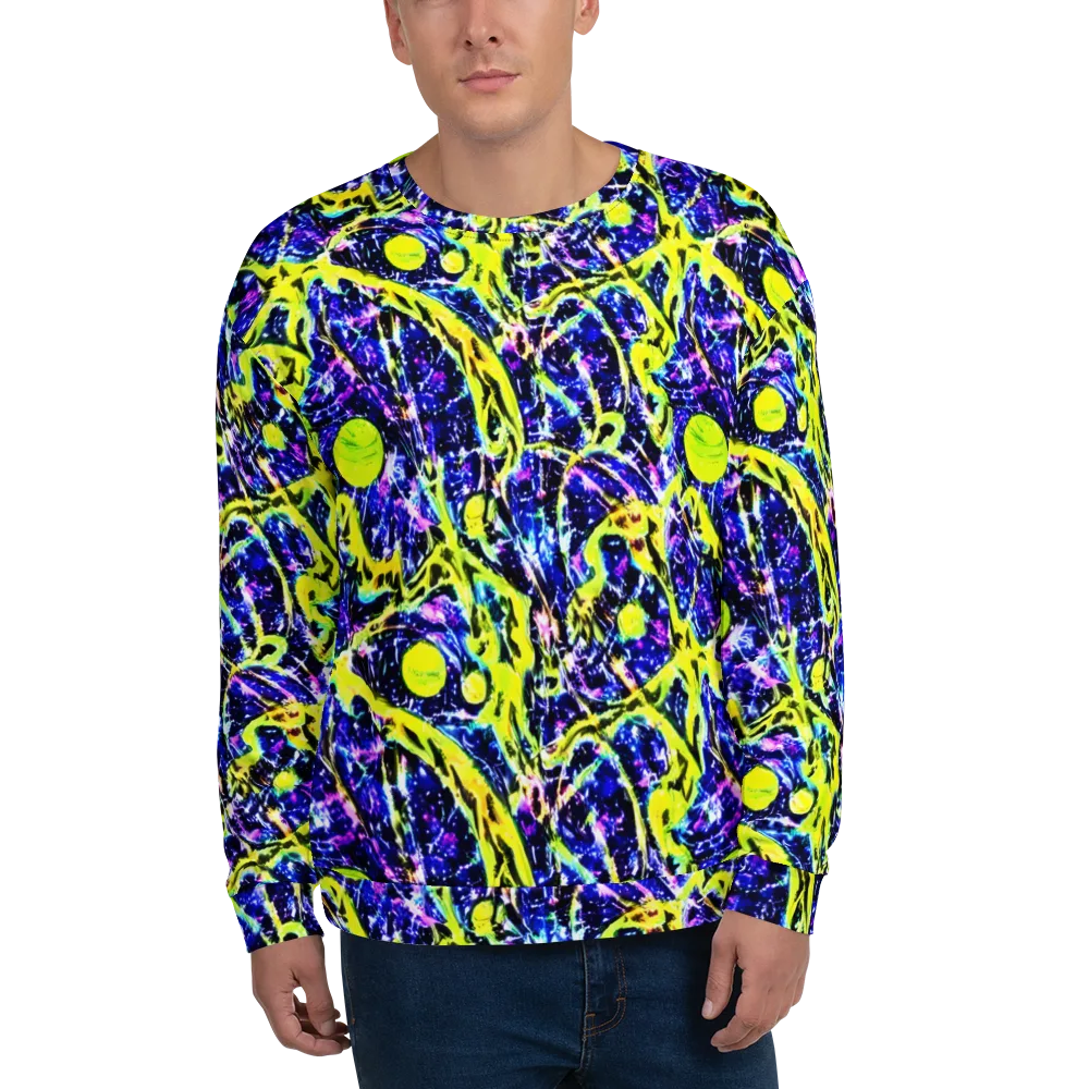 Psychedelic Orchard on Sweatshirt — Front