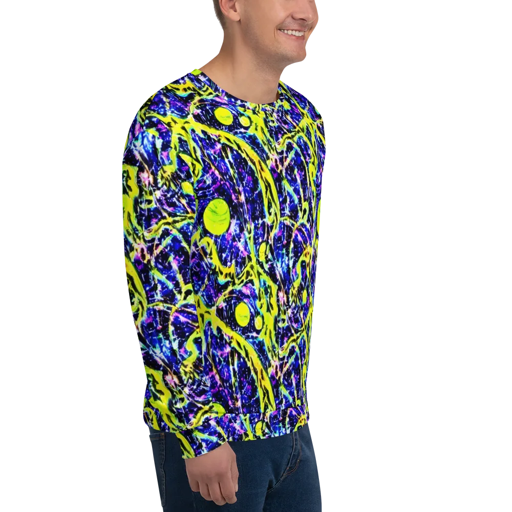 Psychedelic Orchard on Sweatshirt — Right Front