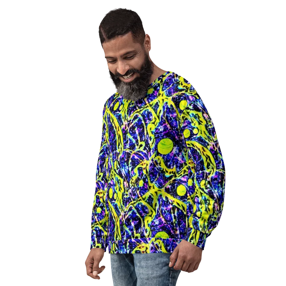 Psychedelic Orchard on Sweatshirt — Left Front