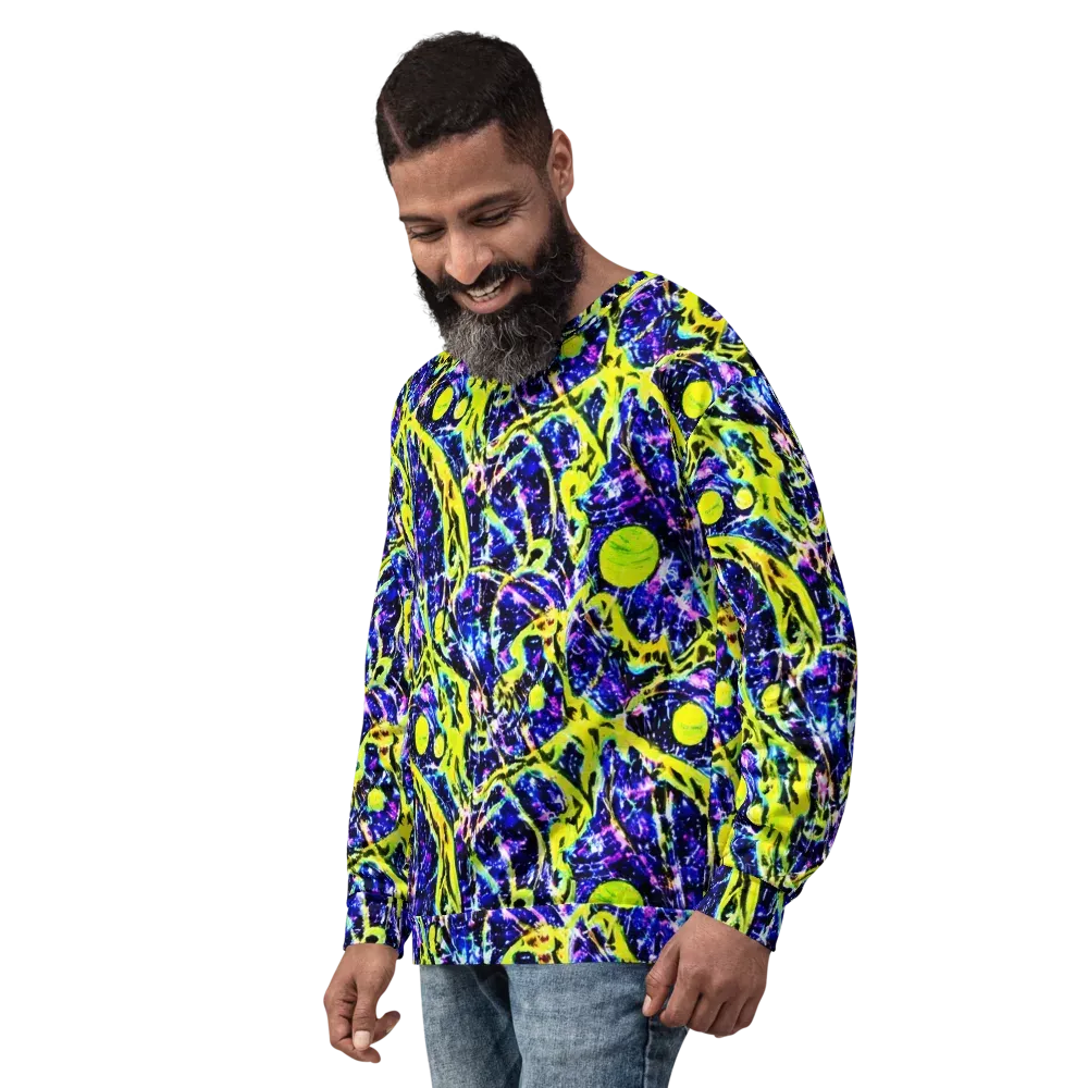 Psychedelic Orchard on Sweatshirt — Left Front