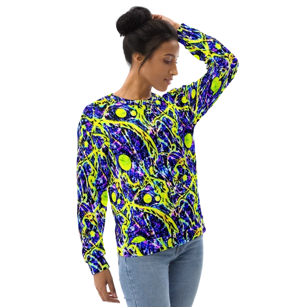 Psychedelic Orchard on Sweatshirt — Right Front