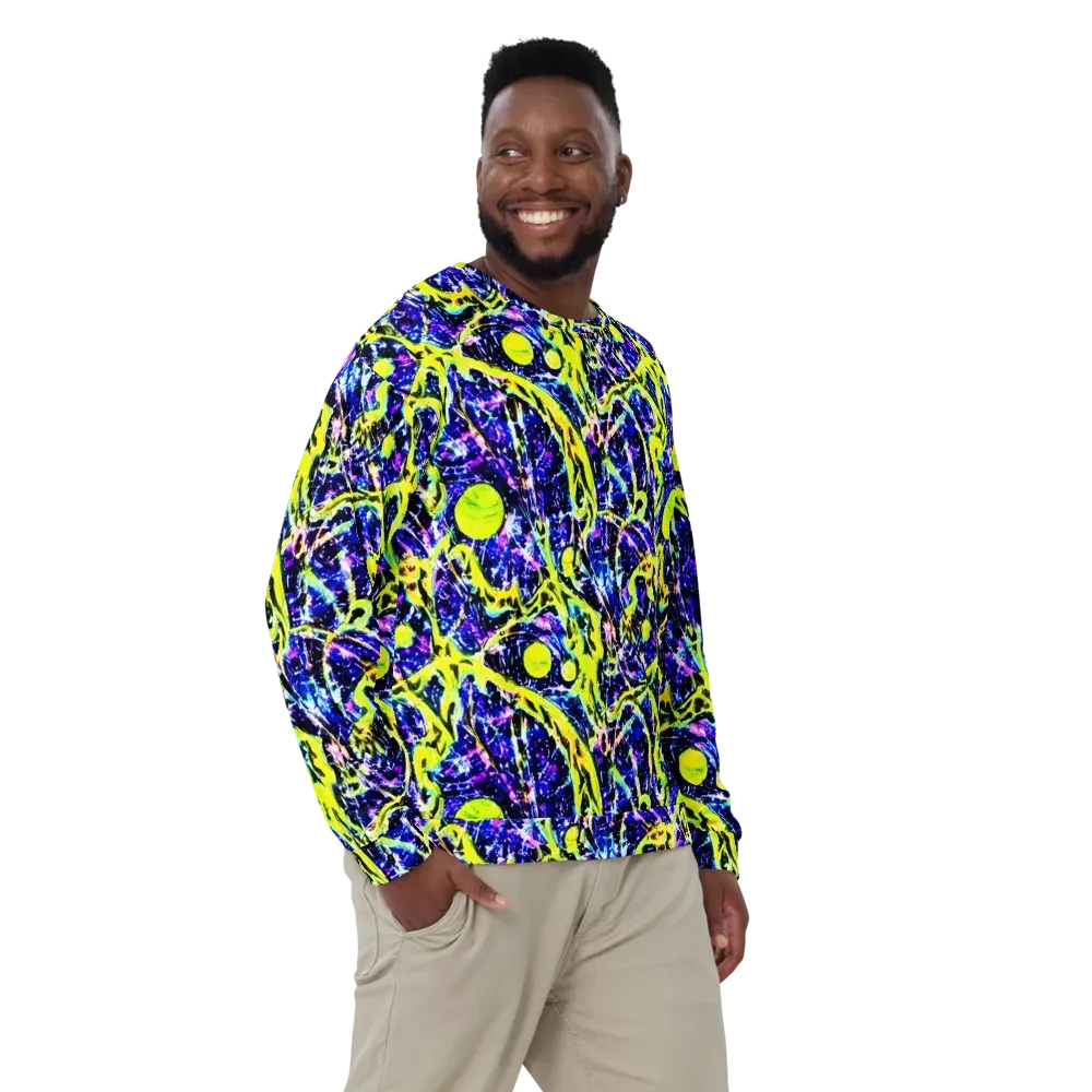 Psychedelic Orchard on Sweatshirt — Front