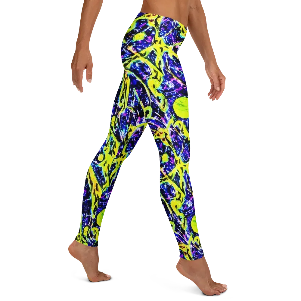 Psychedelic Orchard on Leggings — Right
