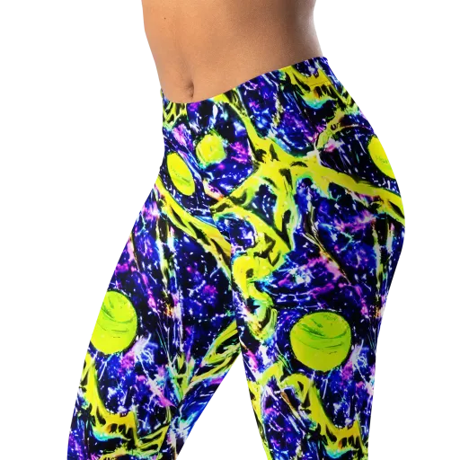Psychedelic Orchard on a Leggings