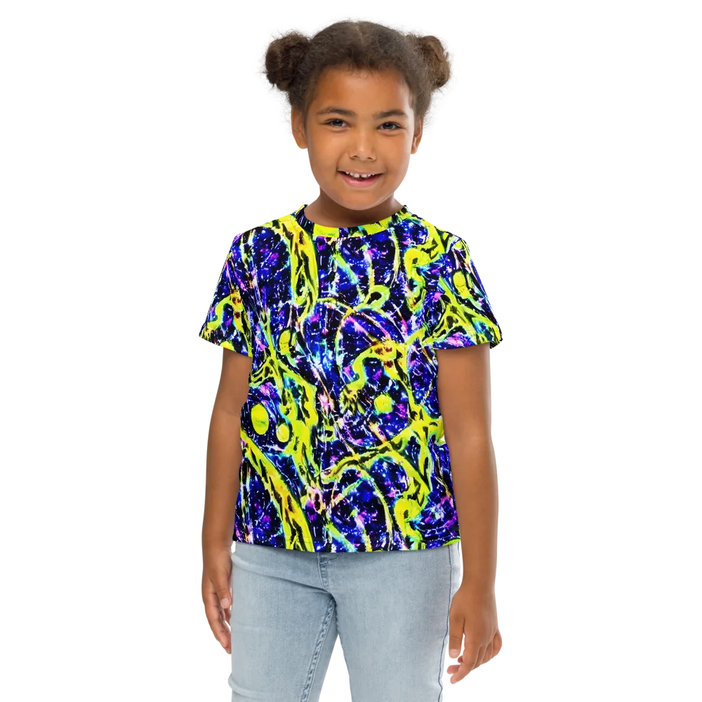 Psychedelic Orchard on Kids Crew Neck T-Shirt — Front