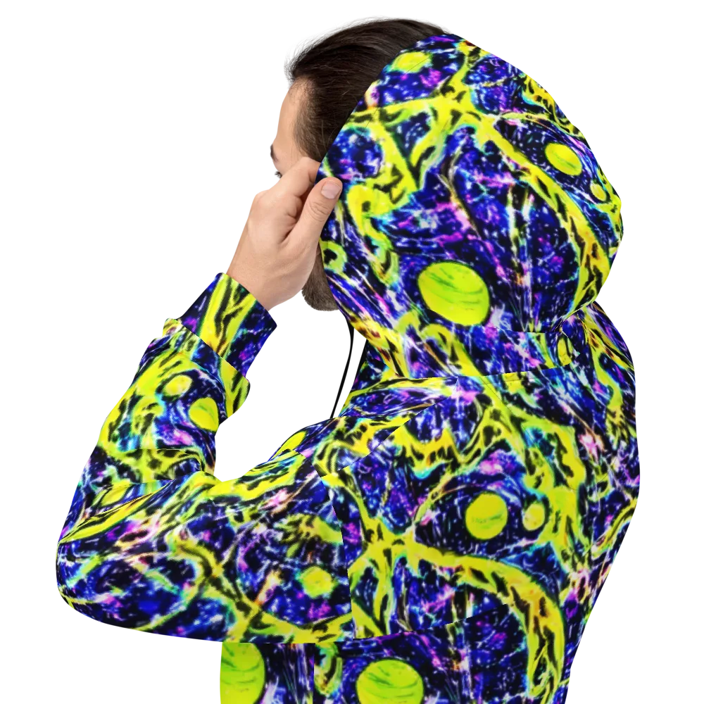 Psychedelic Orchard on Hoodie — Back