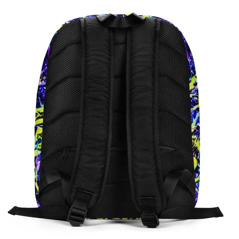 Psychedelic Orchard on Minimalist Backpack — Back