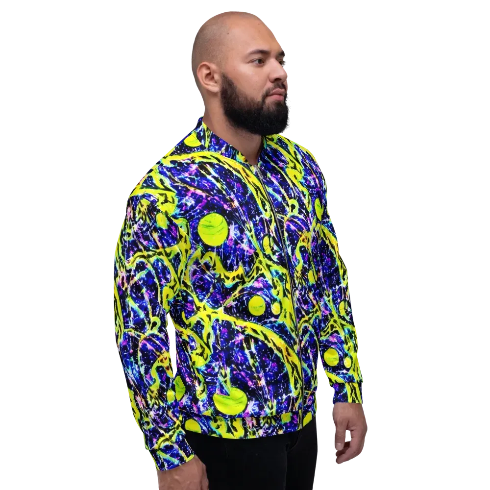 Psychedelic Orchard on Bomber Jacket — Right
