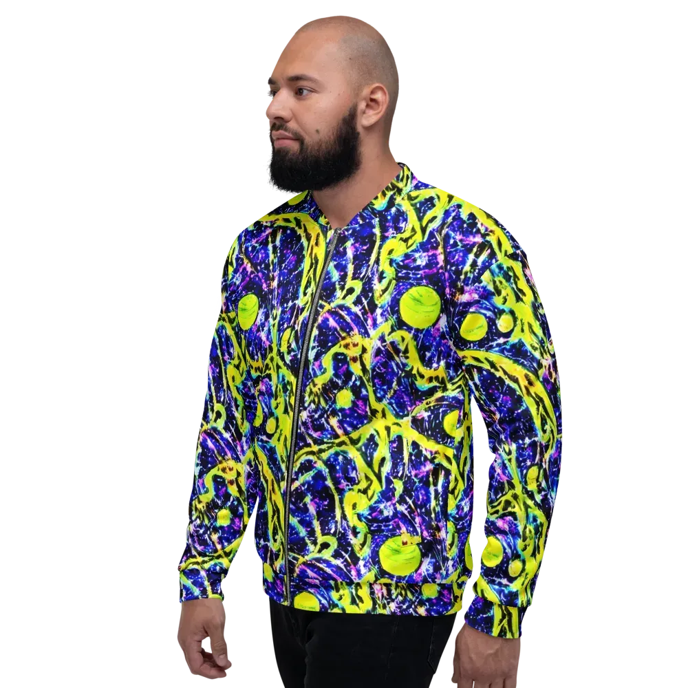 Psychedelic Orchard on Bomber Jacket — Left