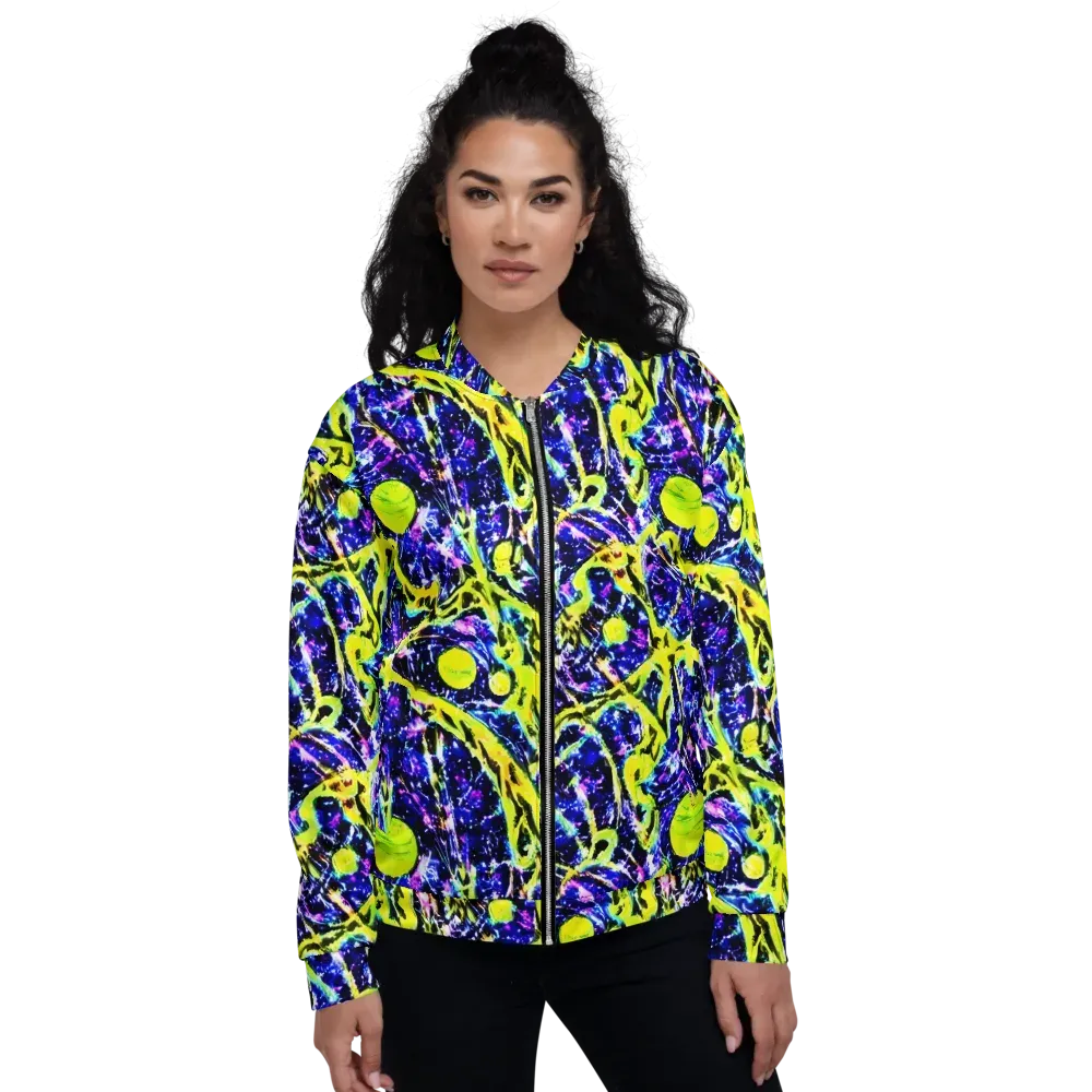 Psychedelic Orchard on Bomber Jacket — Front