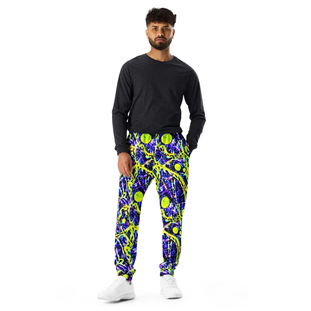 Psychedelic Orchard on Men's Joggers — Front