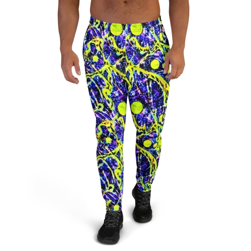 Psychedelic Orchard on a Men's Joggers