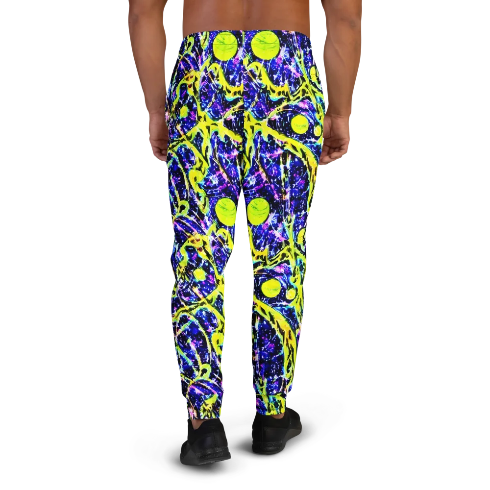 Psychedelic Orchard on Men's Joggers — Back