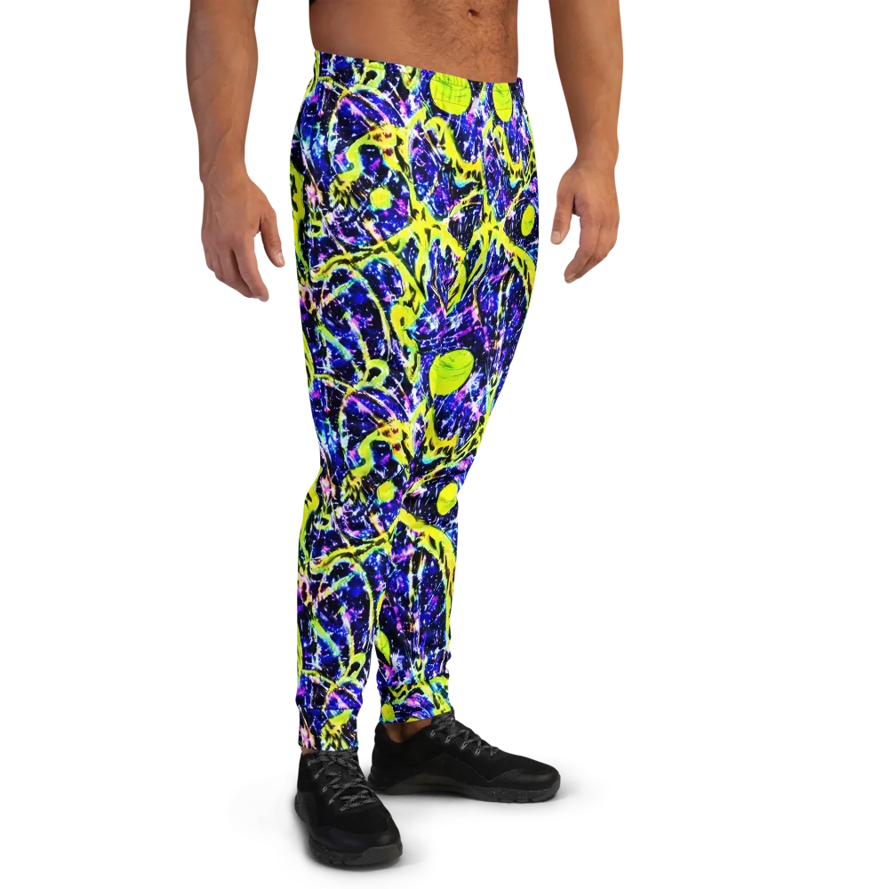 Psychedelic Orchard on Men's Joggers — Right