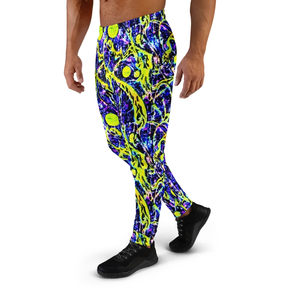 Psychedelic Orchard on Men's Joggers — Left