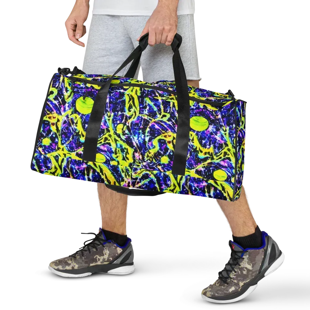 Psychedelic Orchard on Duffle Bag — Front