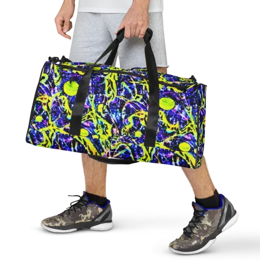Psychedelic Orchard on a Duffle Bag