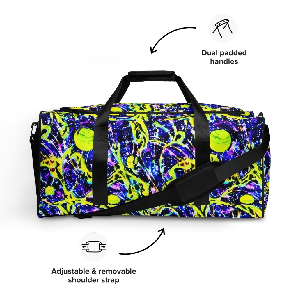 Psychedelic Orchard on Duffle Bag — Front