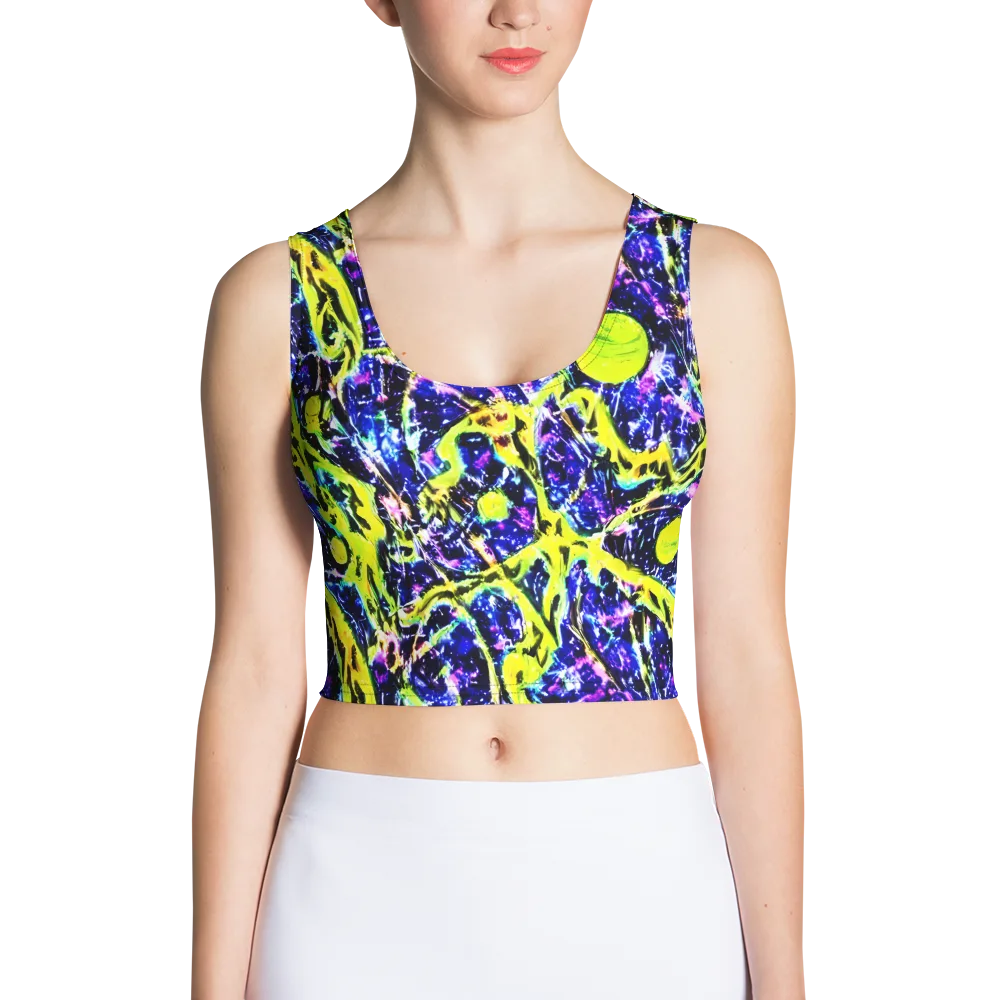 Psychedelic Orchard on Crop Top — Front