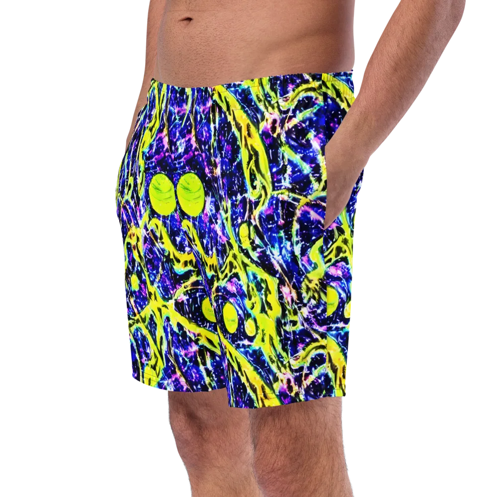 Psychedelic Orchard on Swim Trunks — Left Front