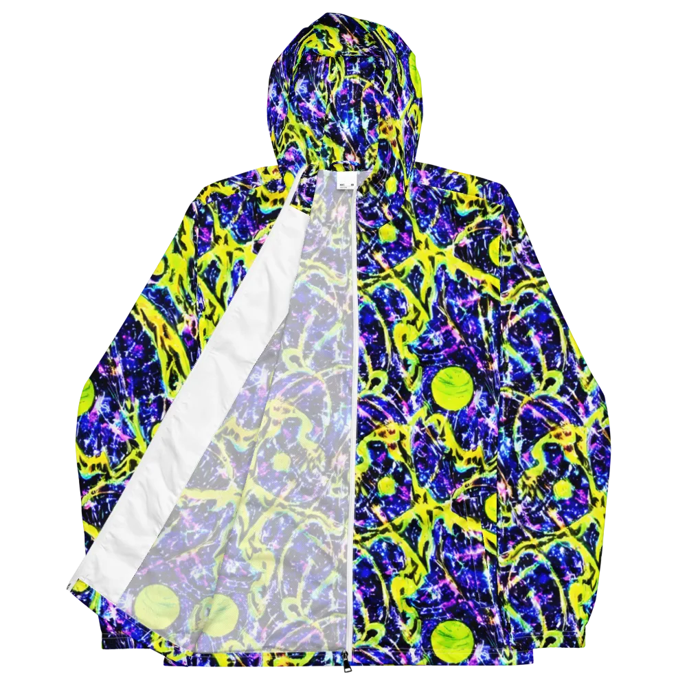 Psychedelic Orchard on Men's Windbreaker — Front