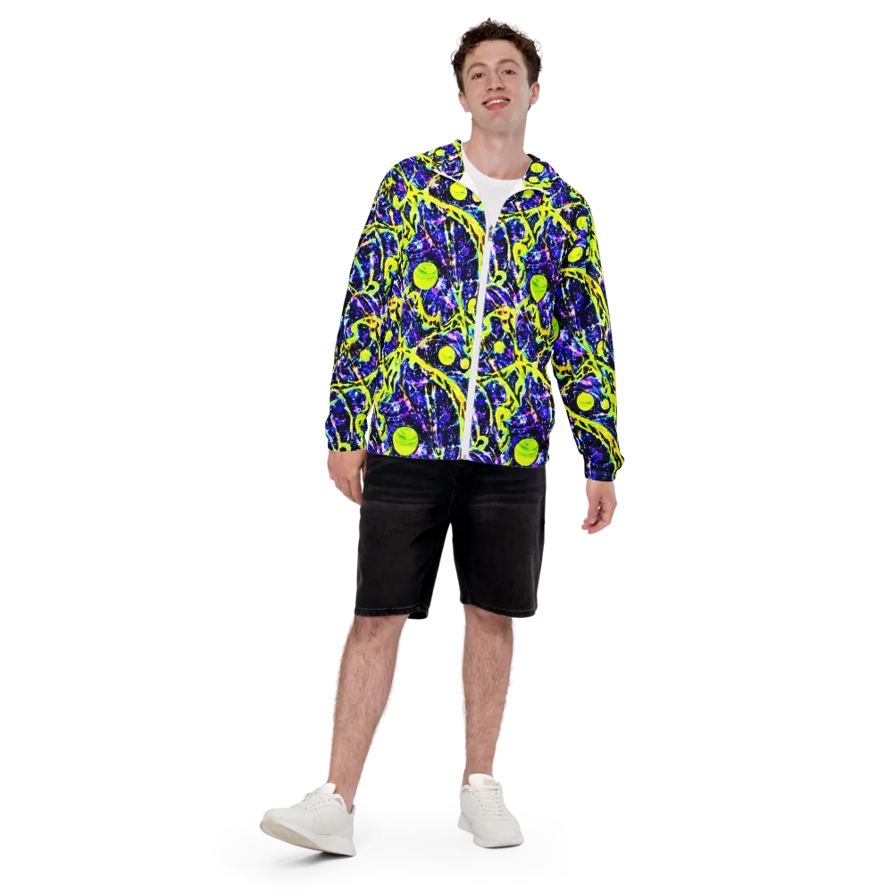 Psychedelic Orchard on Men's Windbreaker — Front