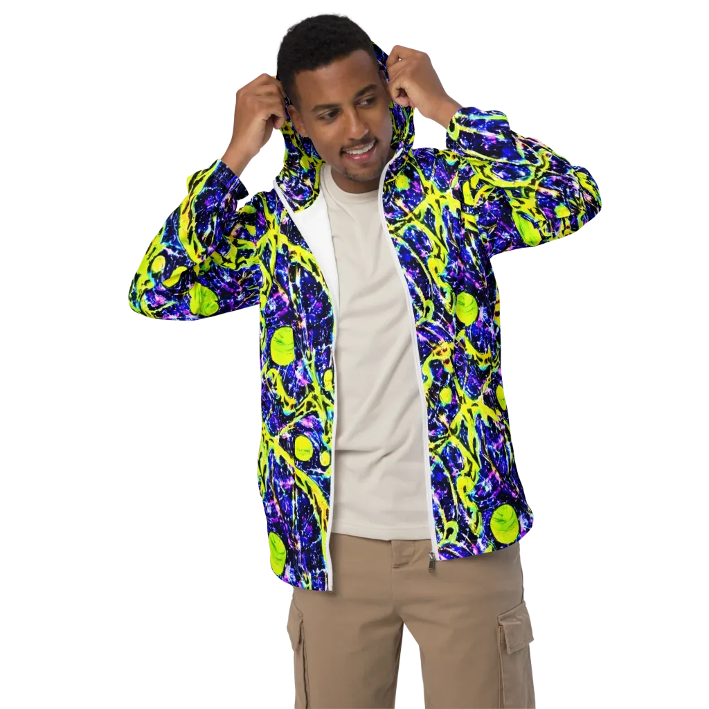 Psychedelic Orchard on Men's Windbreaker — Front