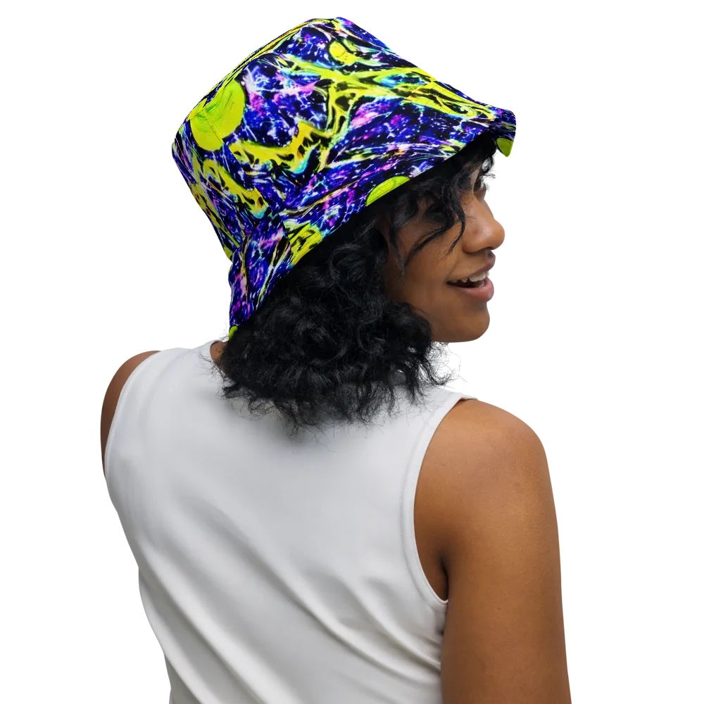 Psychedelic Orchard on Reversible Bucket Hat — Right Outside