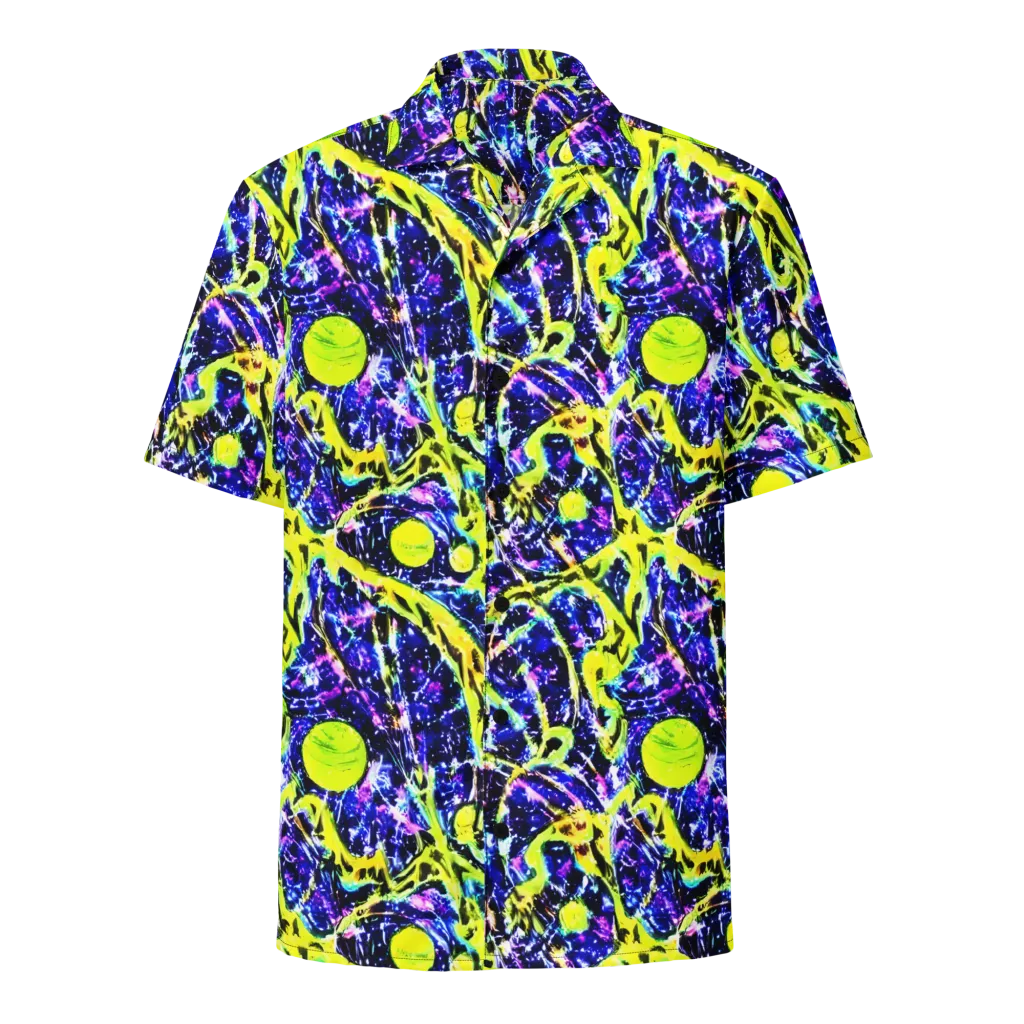 Psychedelic Orchard on Button Shirt — Front