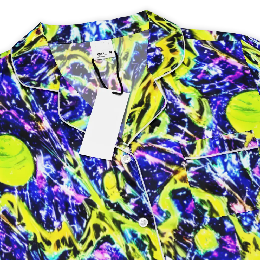 Psychedelic Orchard on Women's Short Sleeve Pajama Top — Product details