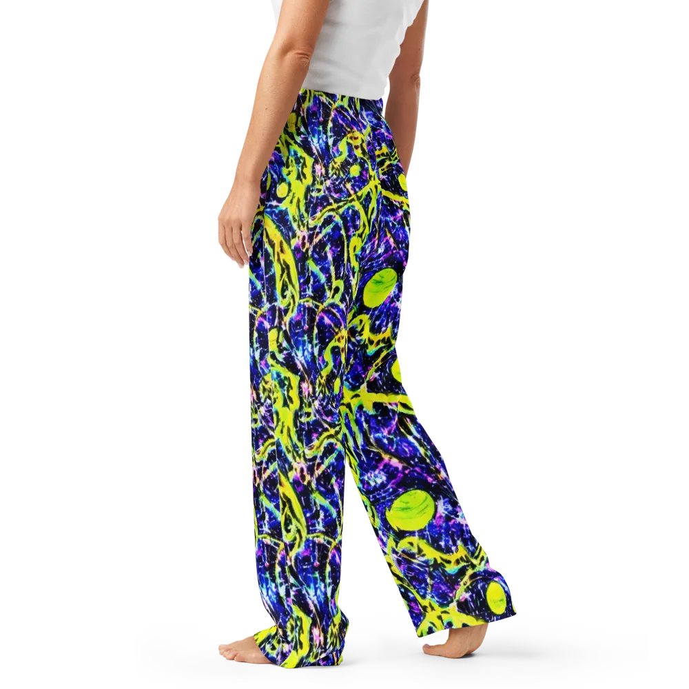Psychedelic Orchard on Women's Pajama Pants — Left