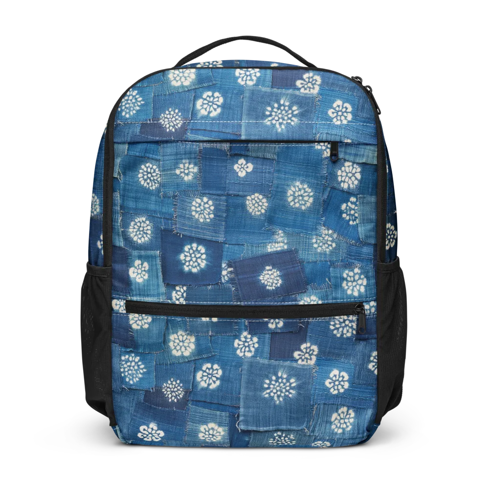 Sapphire Bloom on Utility Backpack — Front
