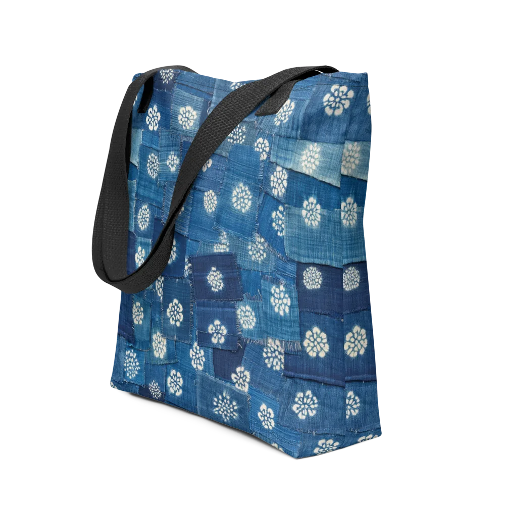 Sapphire Bloom on Tote Bag — Front