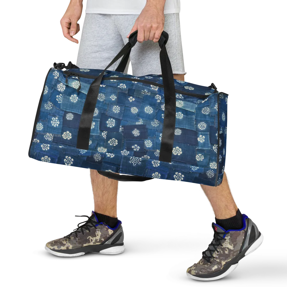 Sapphire Bloom on Duffle Bag — Front