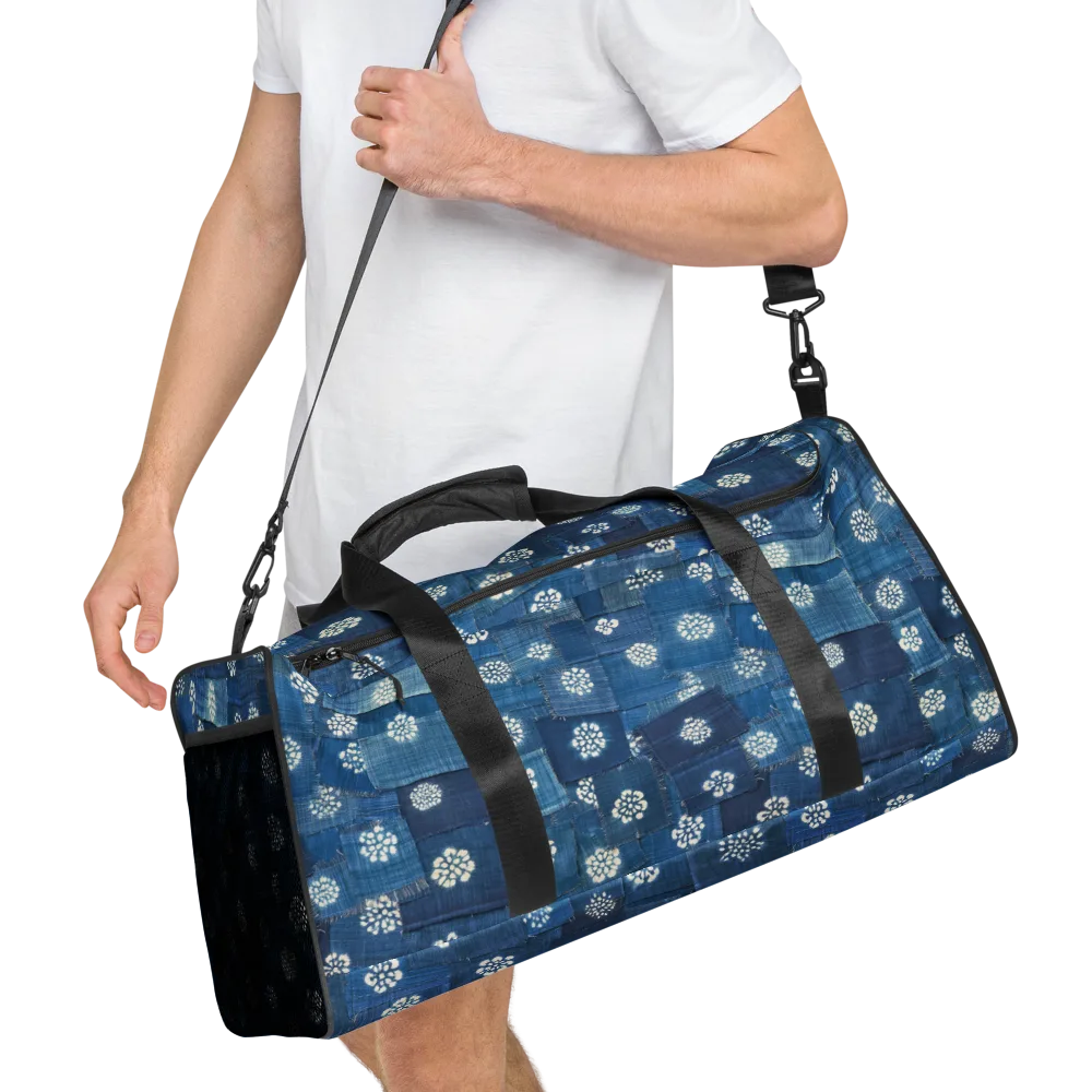 Sapphire Bloom on Duffle Bag — Right Front