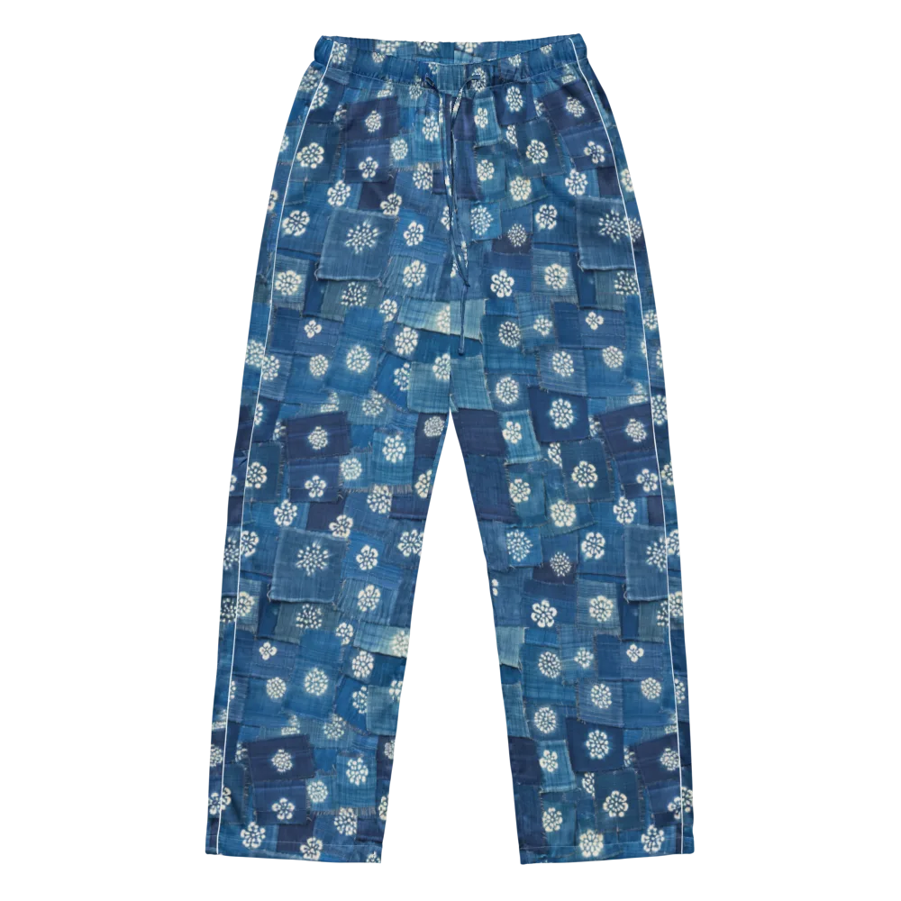 Sapphire Bloom on Women's Pajama Pants — Front
