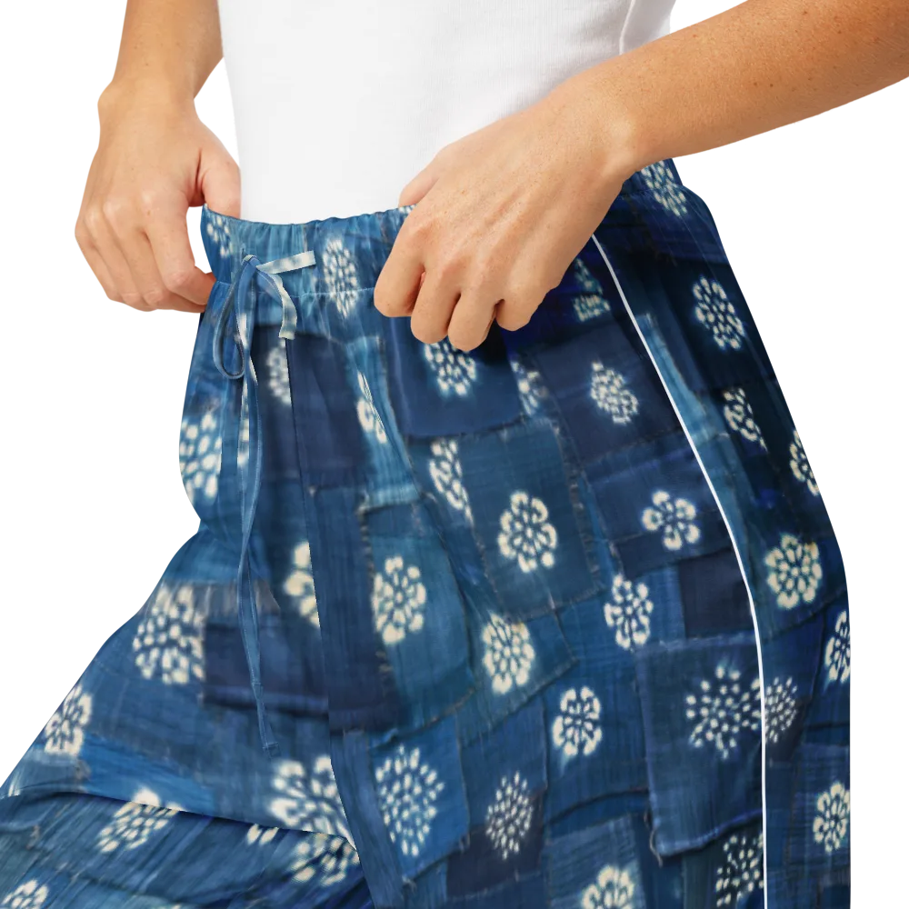 Sapphire Bloom on Women's Pajama Pants — Product details